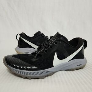 Size 7 - Nike Air Zoom Terra Kiger 5 Black/Barely Grey W Trail Running Shoes